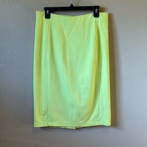 Attention Bright Yellow Pencil Skirt